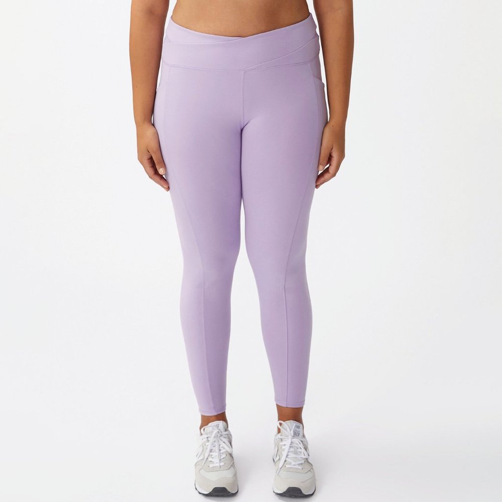Cotton On Womens Ultra Soft Full Length Athletic Tight Pants Plus 12 Lavender